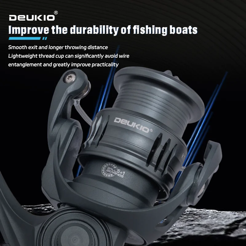 DEUKIO Lightweight Spinning Re - đánh giá và giá Trolling Reel
